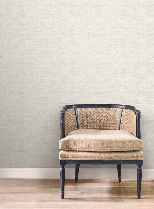 Papyrus Weave White Wallpaper