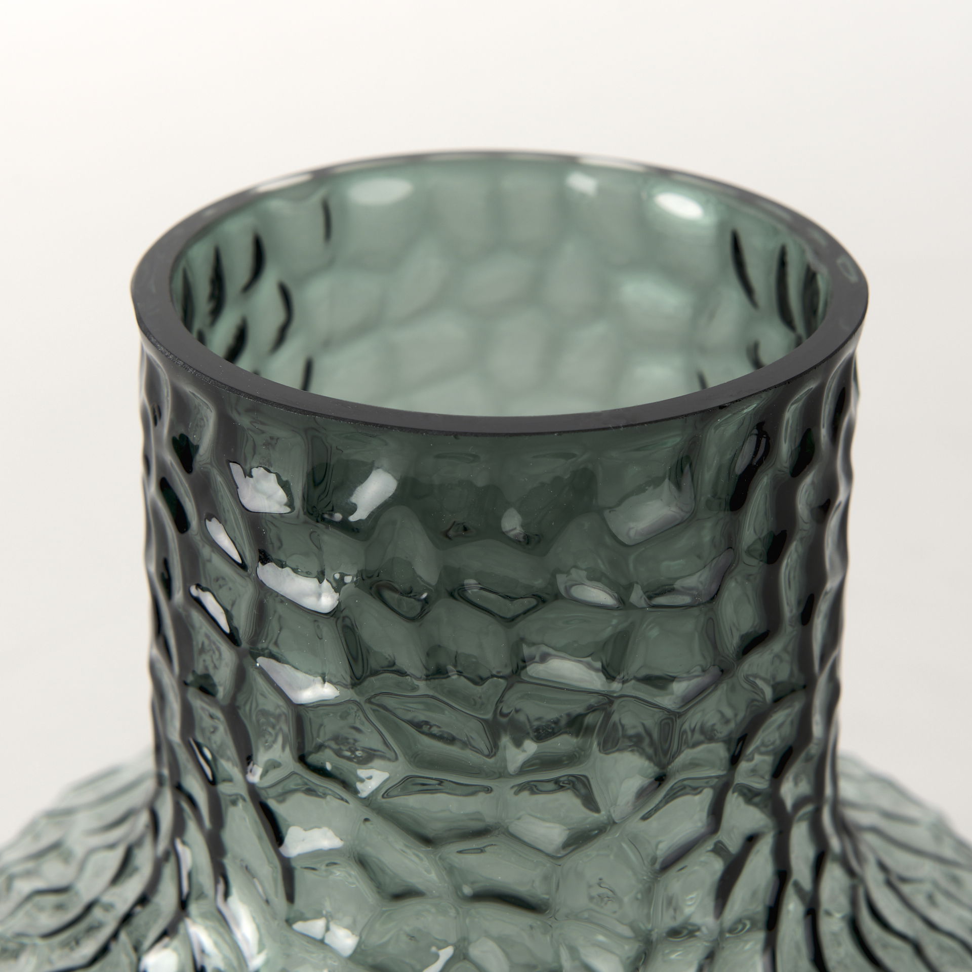 Jolene Short Green Glass Vase large image 