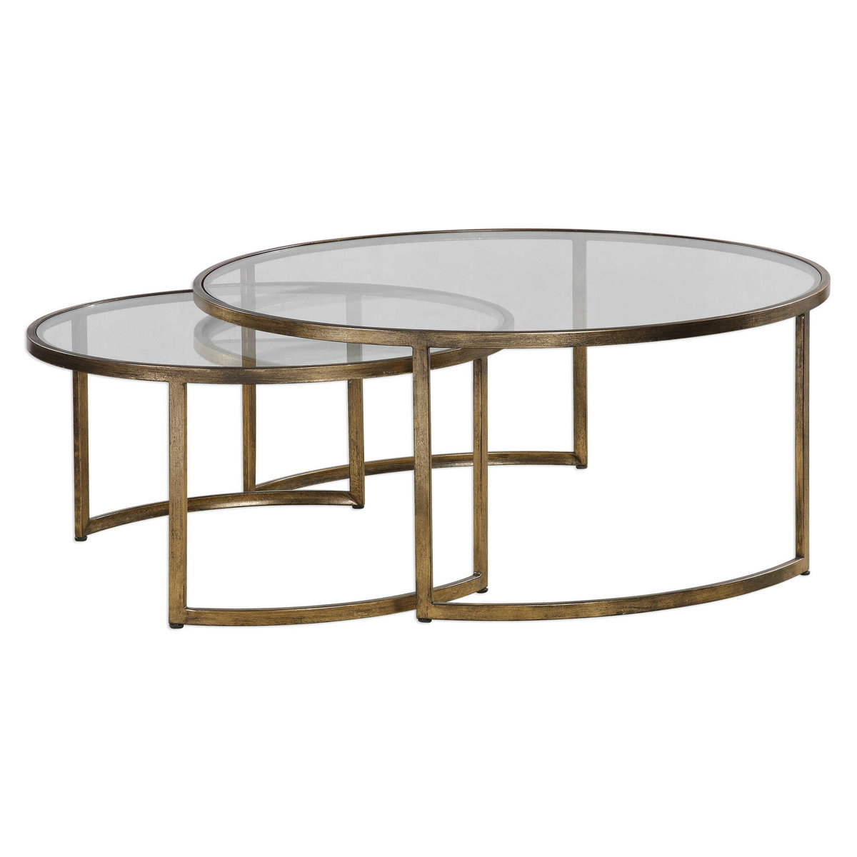 Rhea Nested Coffee Tables Set/2, Furniture by Uttermost, 42" width x 18" height x 42" depth View 1