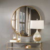 Junius Round Gold Mirror, by Uttermost, 3'7" width x 3'7" height x 1.25" depth thumbnail 5
