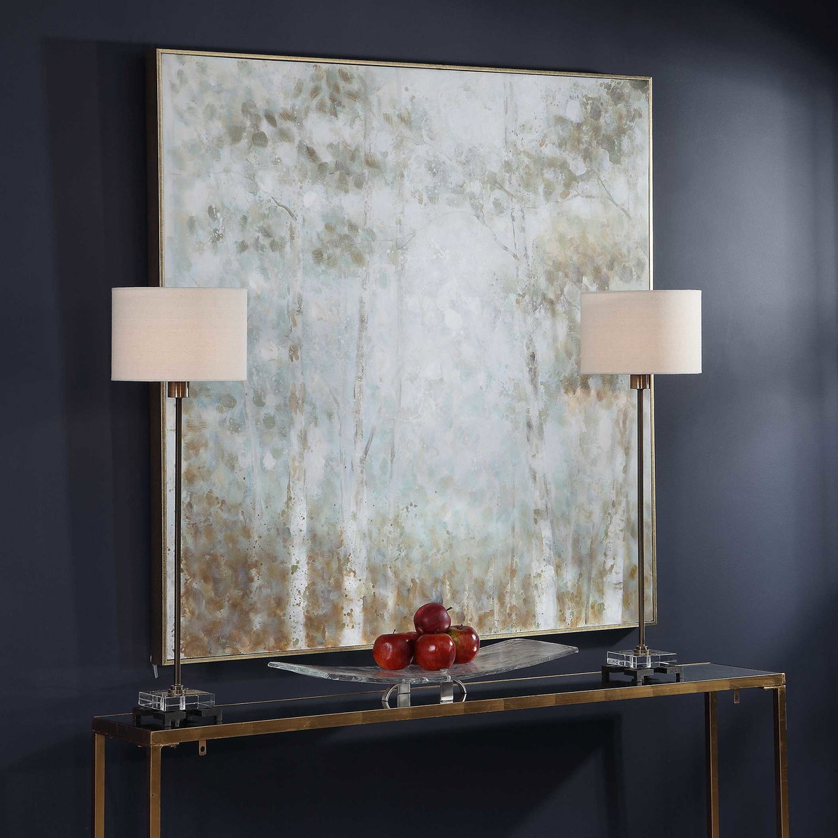 Cotton Woods Hand Painted Canvas, Art by Uttermost, 48.75" width x 48.75" height x 2.25" depth View 4