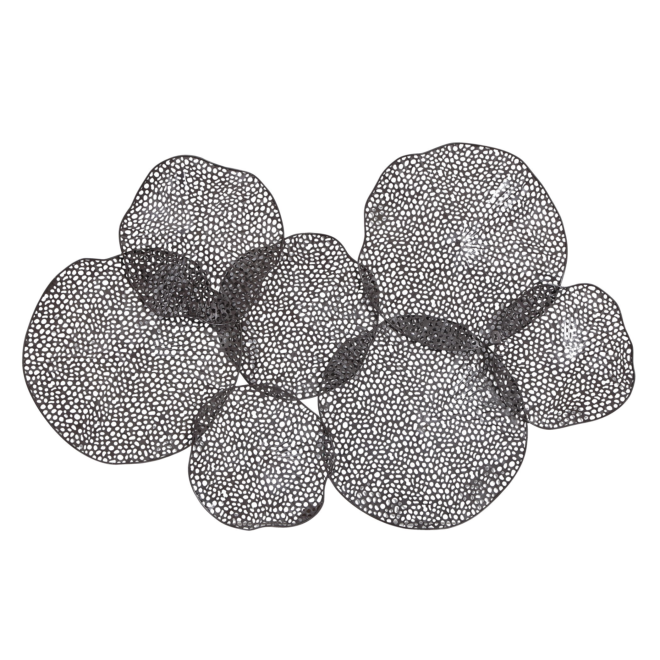 Ripley Metal Leaf Wall Art, Sculptural Wall Art by Uttermost, 47" width x 31" height x 3" depth View 7