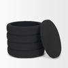 Elise Black Boucle Upholstered Storage Ottoman thumbnail 4