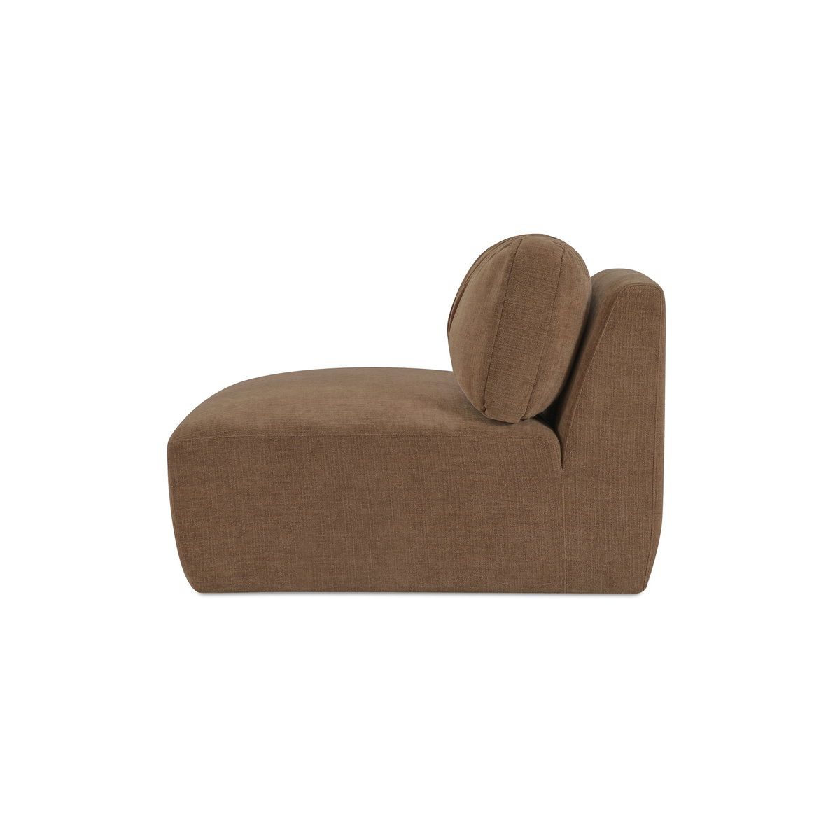 Matina Slipper Chair Taupe, Accent Chair by Moe's Home, 36.2" width x 30.7" height x 40.9" depth View 4