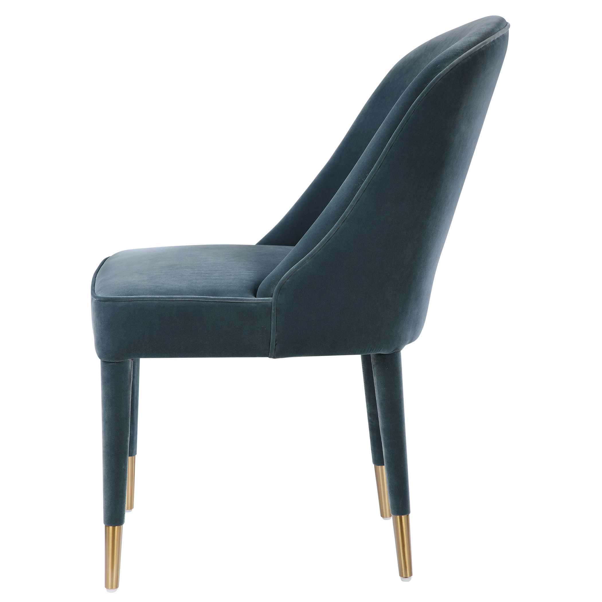 Brie Armless Chair Blue Set Of 2 large image 