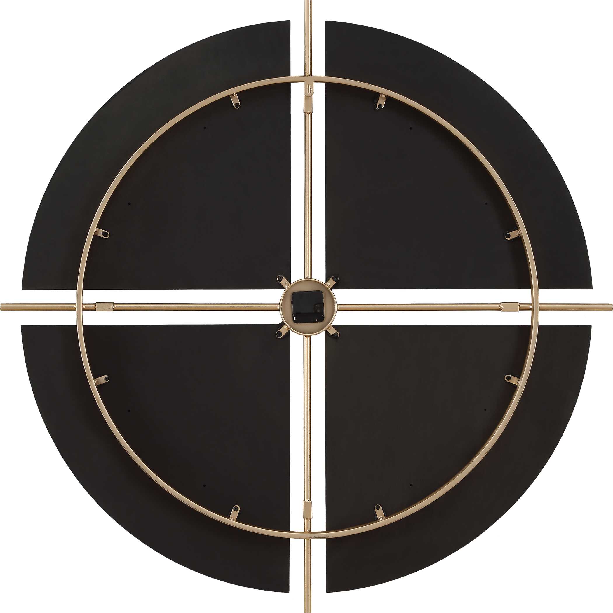 Walnut Elegance Wall Clock large image 