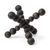 Carollan II (Large) 9L x 9W Black Geometric Wood Ball Jack, Decorative Object by Mercana, 9.06" length x 9.06" width x 9.06" height thumbnail 1