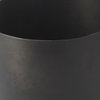 Juno 6.5H Medium Black Iron Vase, by Mercana, 8.5" length x 6" width x 6.5" height thumbnail 7