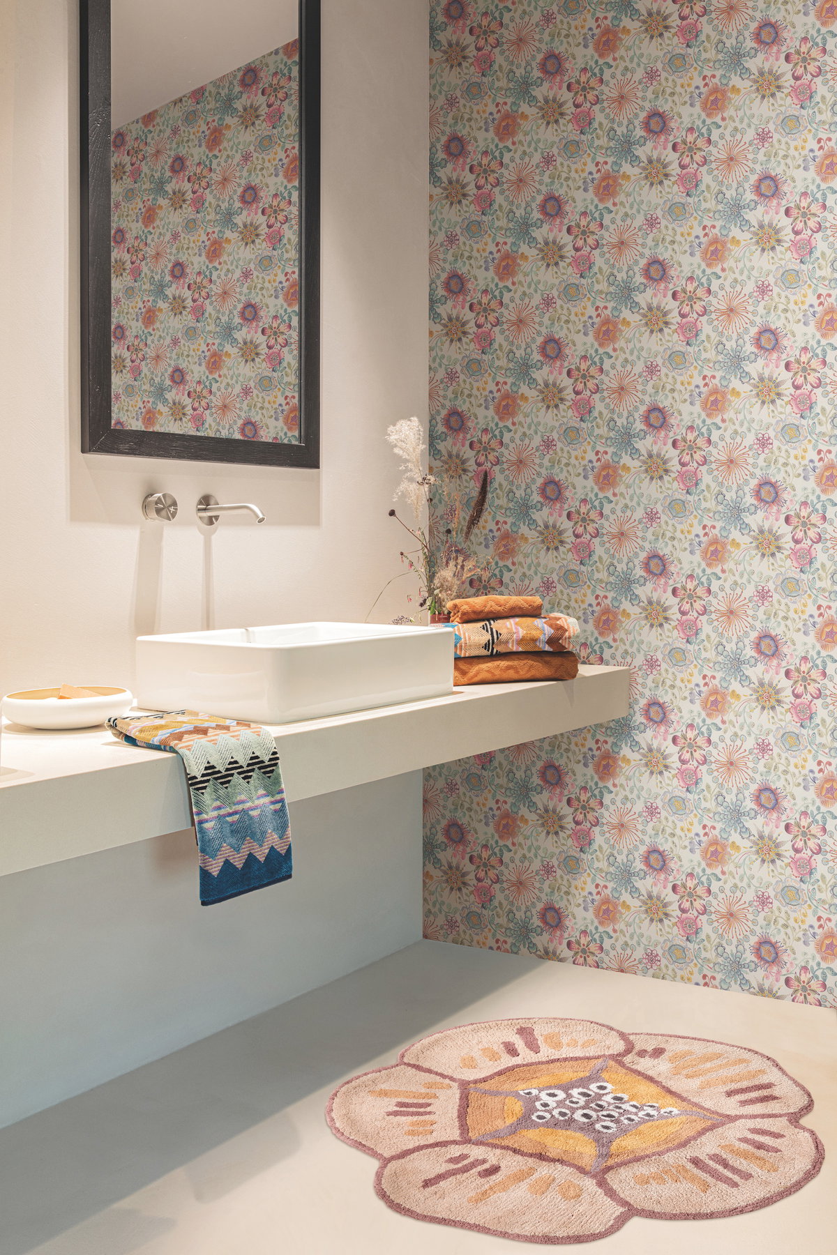 Magic Garden Pink Wallpaper, by York Wall, 33' length x 3'3.3" width x 0.02" depth View 2