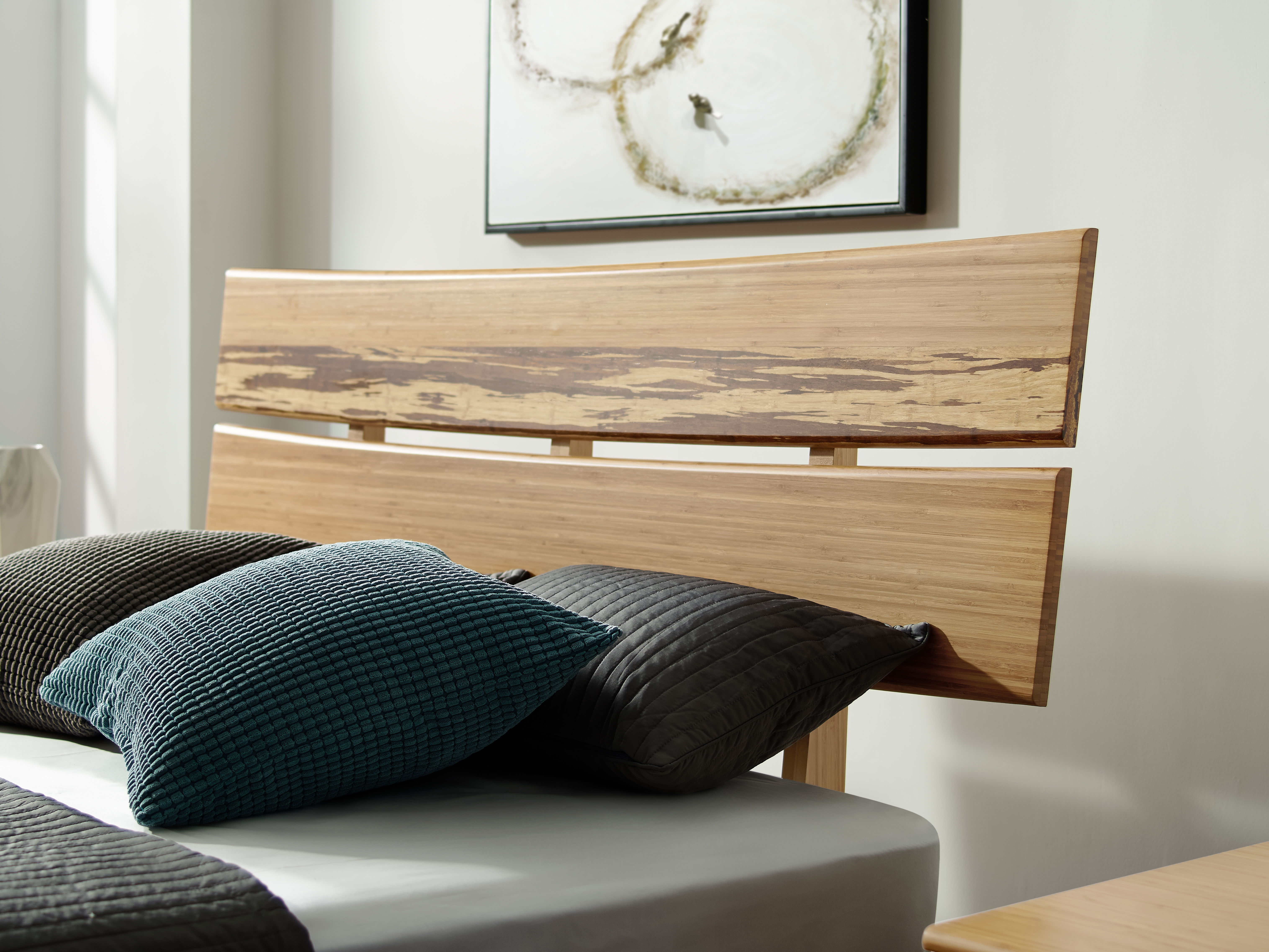 Azara Queen Platform Bed, Caramelized, by Greenington, 87" length x 64.5" width x 44" height View 7