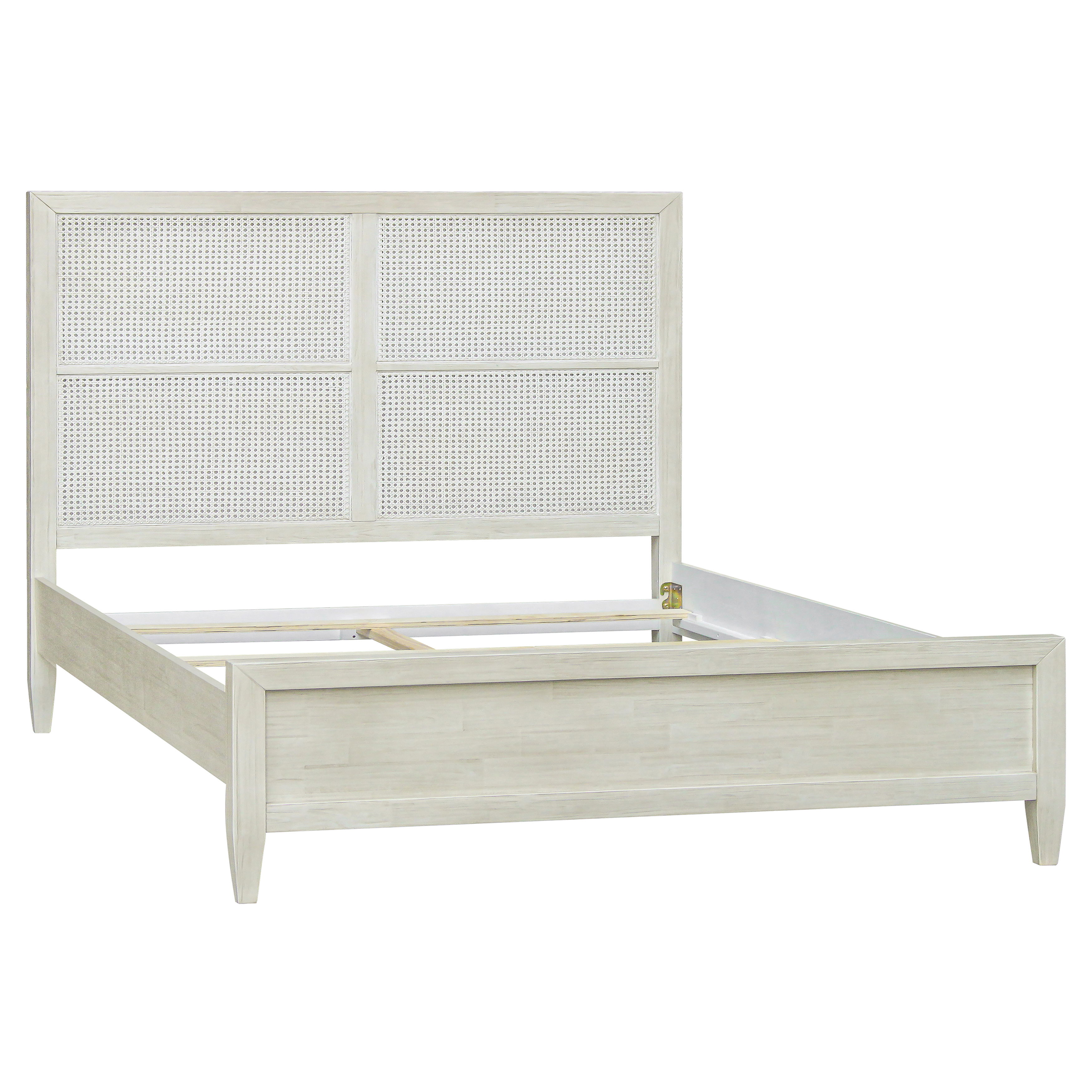 Lugano Bed Eastking, by Dovetail, 79" width x 59" height x 86" depth View 1