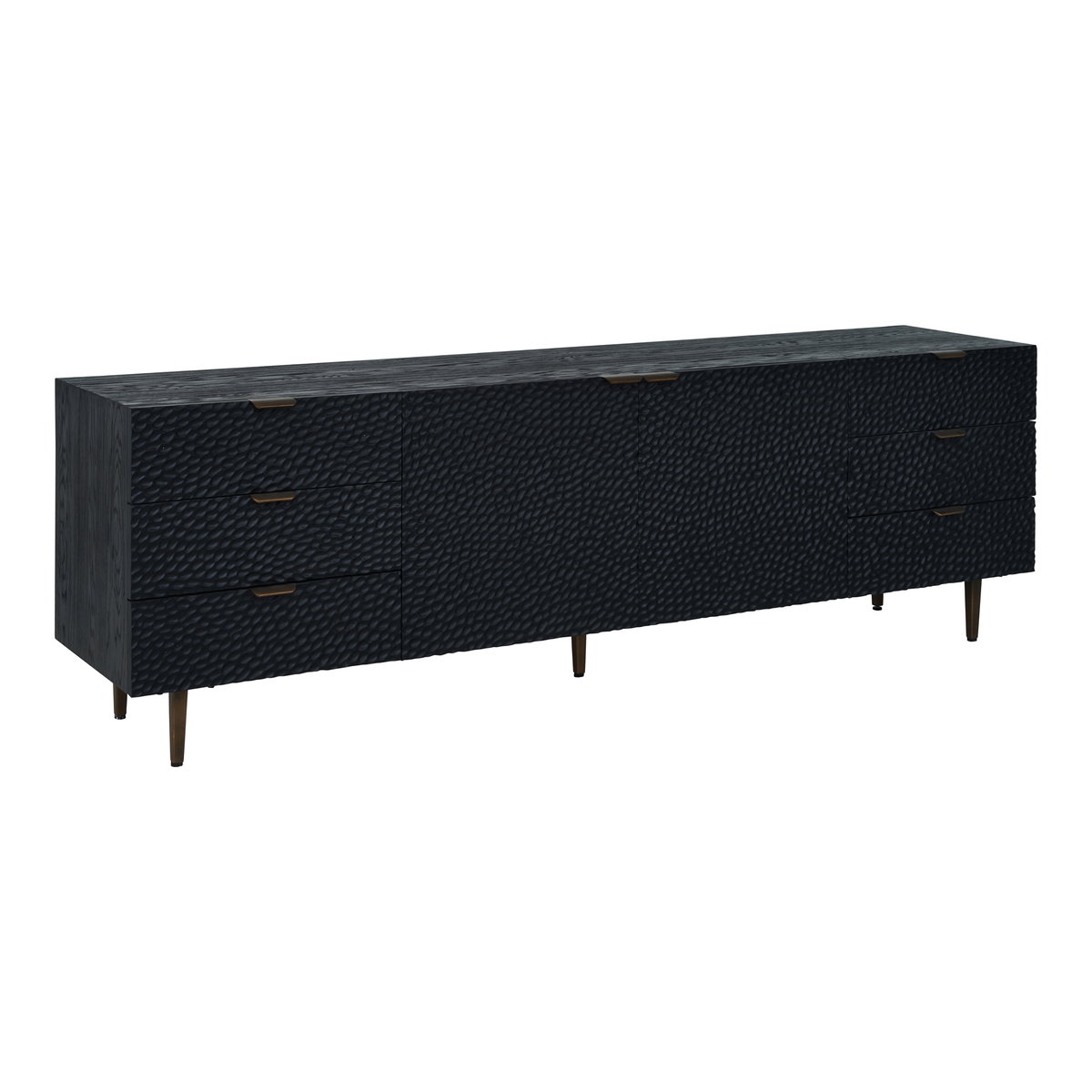 Breu Sideboard Black, Cabinets & Sideboard by Moe's Home, 79.5" width x 26.25" height x 18" depth View 2