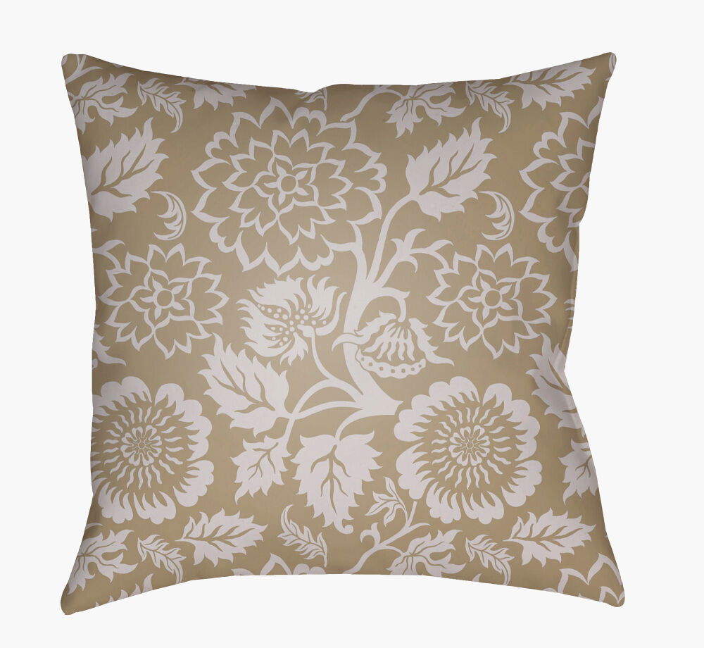 Moody Floral Accent Pillow, Decorative Pillow by Surya, 22" length x 22" width