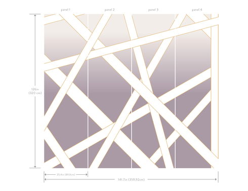 Nastri Shade Lavender Wall Mural