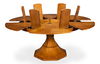 Giselle Jupe Table,Tobacco B,Medium, Dining Table by Sarreid, 55" length x 55" width x 30" height thumbnail 9