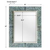 Makaria Coastal Blue Mirror, by Uttermost, 3'2" width x 4' height x 2" depth thumbnail 3