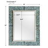 Makaria Coastal Blue Mirror, by Uttermost, 38" width x 48" height x 2" depth thumbnail 3