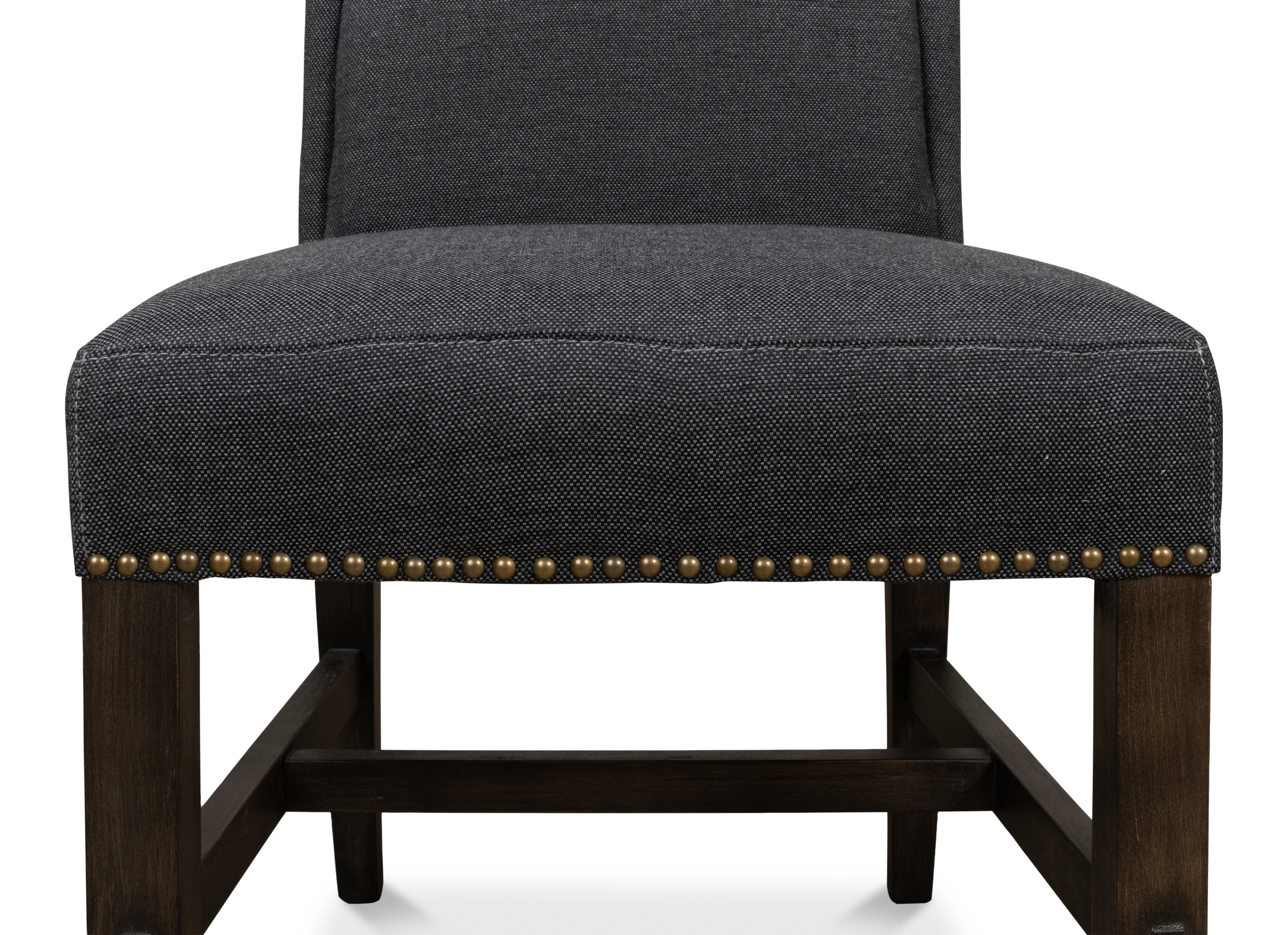 Black High Back Dining Chair, by Sarreid, 21" length x 26" width x 46" height View 14