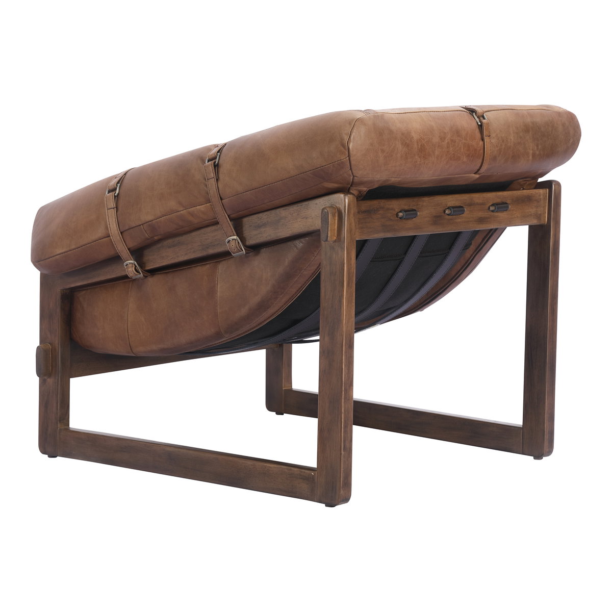 Bellos Accent Chair Open Road Brown, by Moe's Home, 34.25" width x 29" height x 34.75" depth View 5