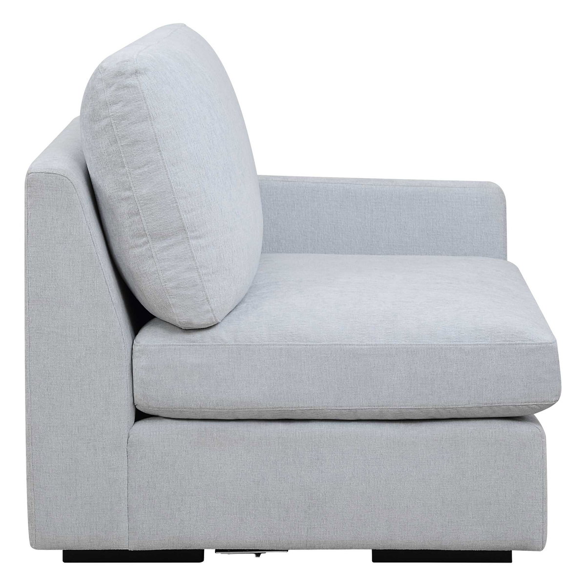 REFUGE SOFA, RIGHT ARM FACING, CLOUD BLUE, Furniture by Uttermost, 43.25" width x 30" height x 37.5" depth View 5