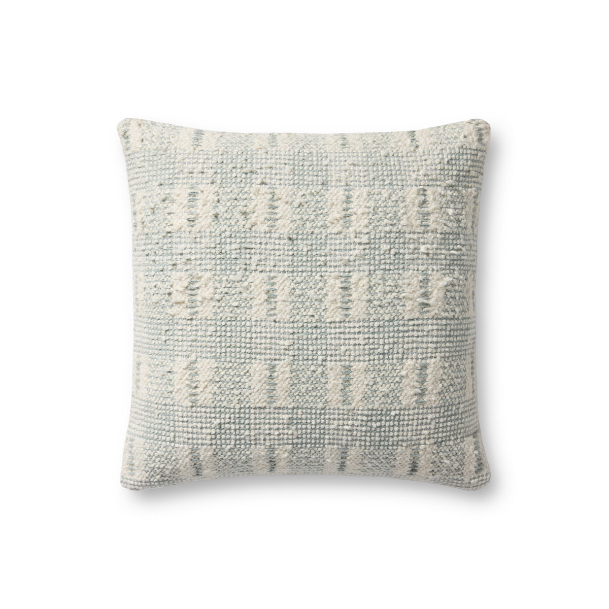 Loloi Ivory Pillow, Decorative Pillow, 18" length x 18" width View 1