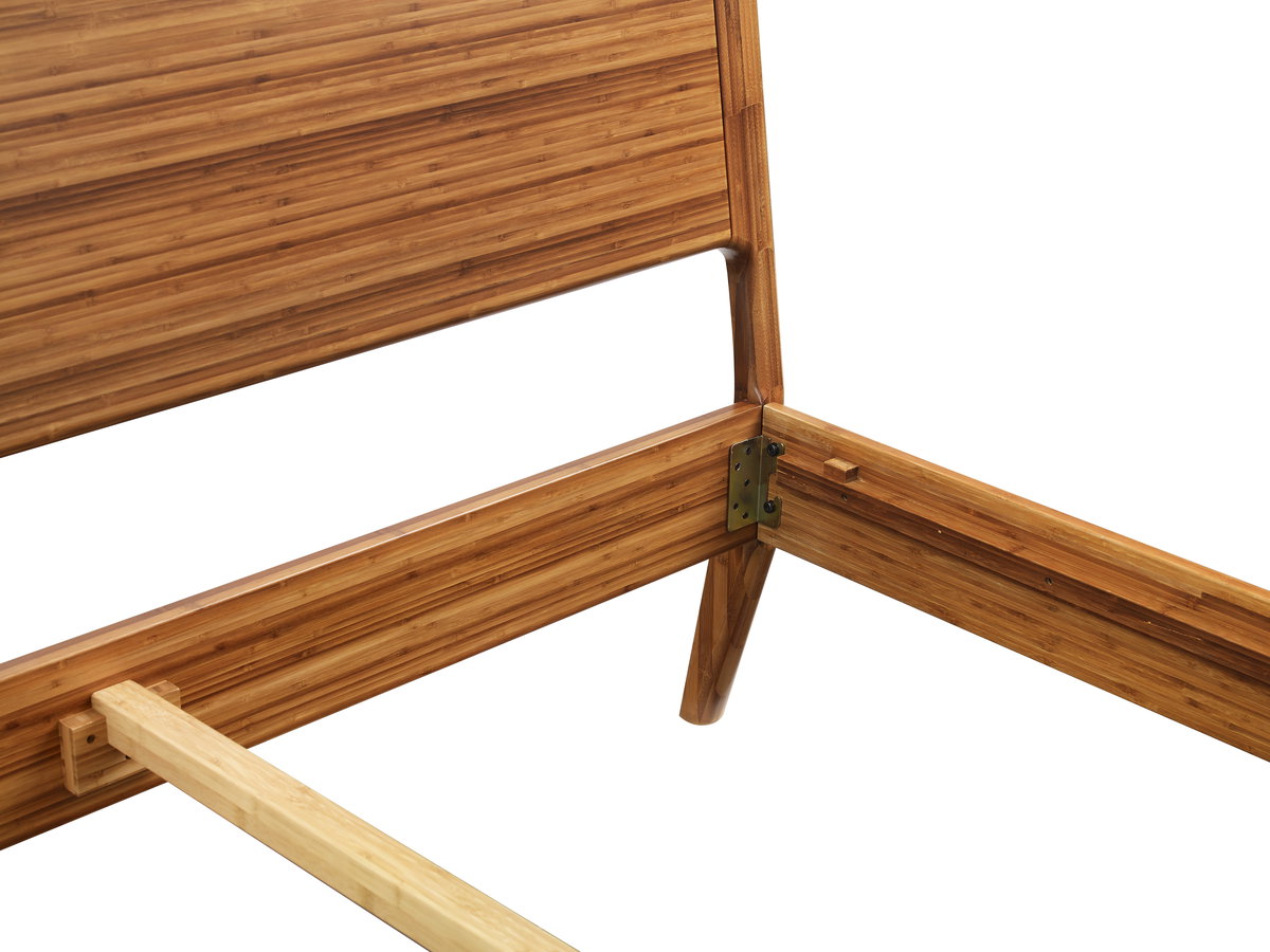 Ventura Queen Platform Bed, Amber, by Greenington, 87.25" length x 63.5" width x 39.5" height View 3