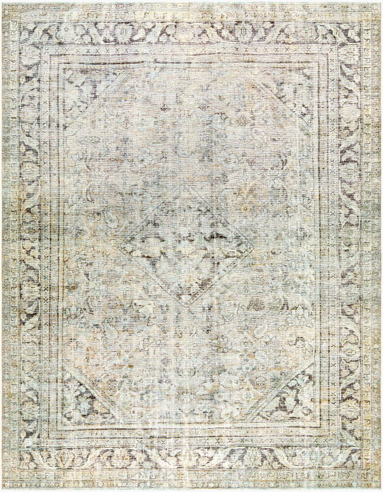 Antique One of a Kind Handmade Rug, by Surya, 12'3" length x 9'5" width