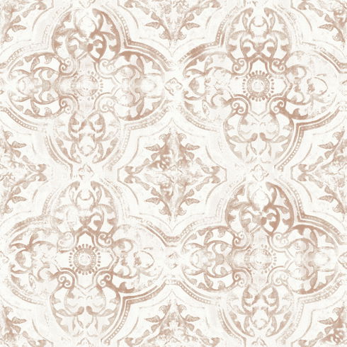 Quartet Off White & Tan Wallpaper