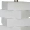 Ascent White Geometric Table Lamp, by Uttermost, 1'2" width x 1'11" height x 1'2" depth thumbnail 7