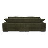 Plunge Sectional Dark Green, Sectional Sofa by Moe's Home, 106" width x 34" height x 46" depth thumbnail 4