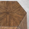 Volker Honey Geometric Accent Table, Furniture by Uttermost, 18" width x 18" height x 15.6" depth thumbnail 7