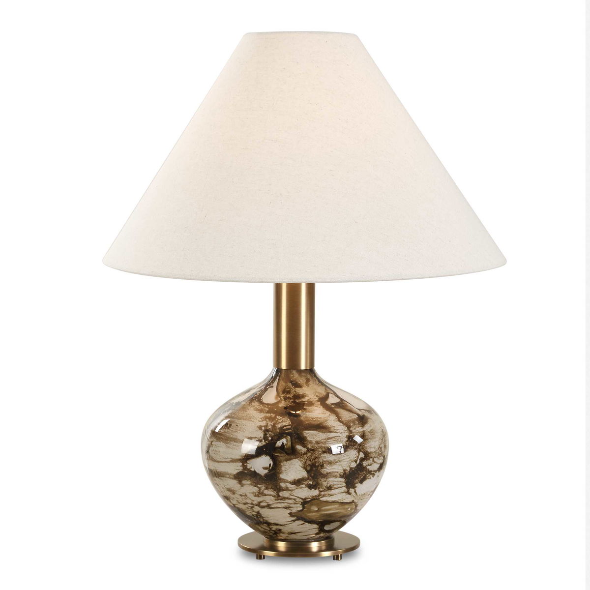 Montagu Dark Brown Table Lamp, by Uttermost, 18" width x 23.5" height x 18" depth View 1
