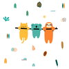 Koala & Sloth Giant Wall Decals, by York Wall, 3' length x 1'5.25" width x 0.02" depth thumbnail