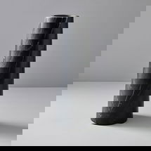 Online Designer Home/Small Office Pure Foundation Marble Vase, Black, Large