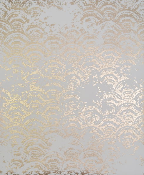 Eclipse White & Gold Wallpaper