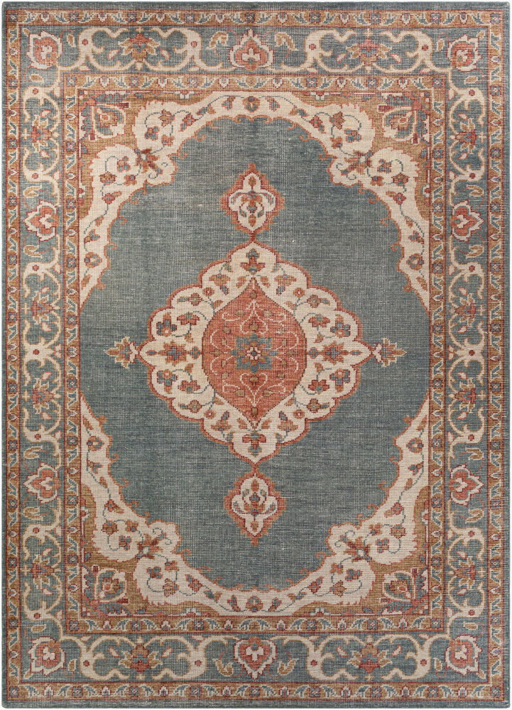 Zahra Handmade Rug, by Surya, 1'6" length x 1'6" width