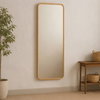 Kai Floor Mirror Oak, by Moe's Home, 32" width x 68" height x 1.8" depth thumbnail 5