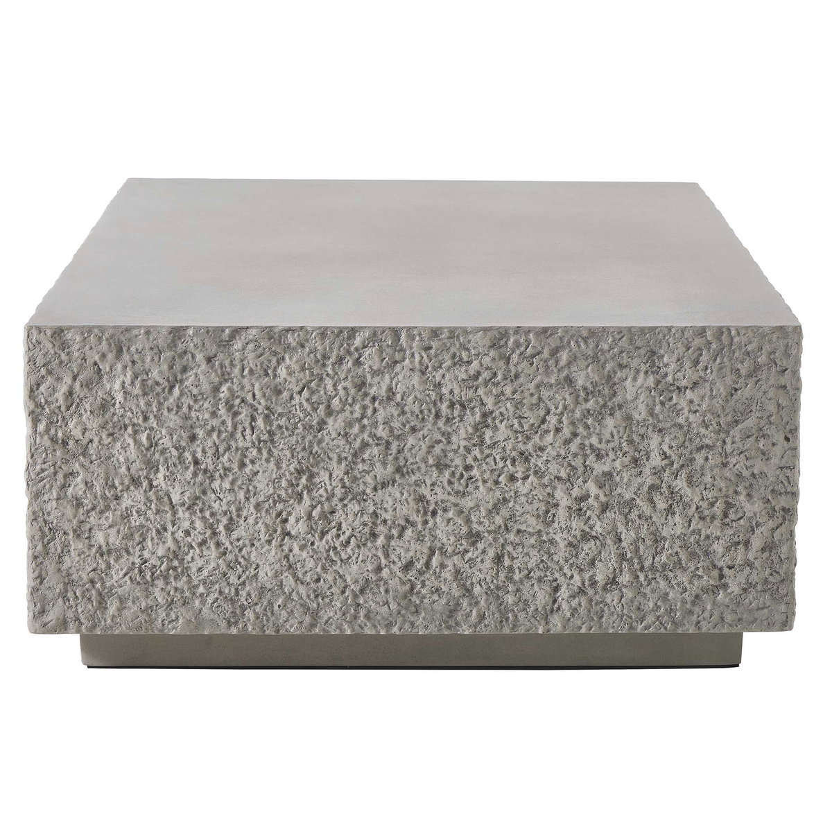 Hesston Outdoor Concrete Coffee Table, Outdoor Table by Uttermost, 4' width x 1'3" height x 2'8" depth View 7