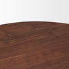 Soma 48' Red Brown Acacia Wood Round Dining Table, by Mercana, 48" length x 48" width x 30" height thumbnail 7