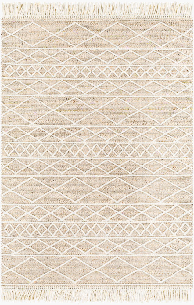 Uttar Handmade Rug, by Surya, 1'6" length x 1'6" width