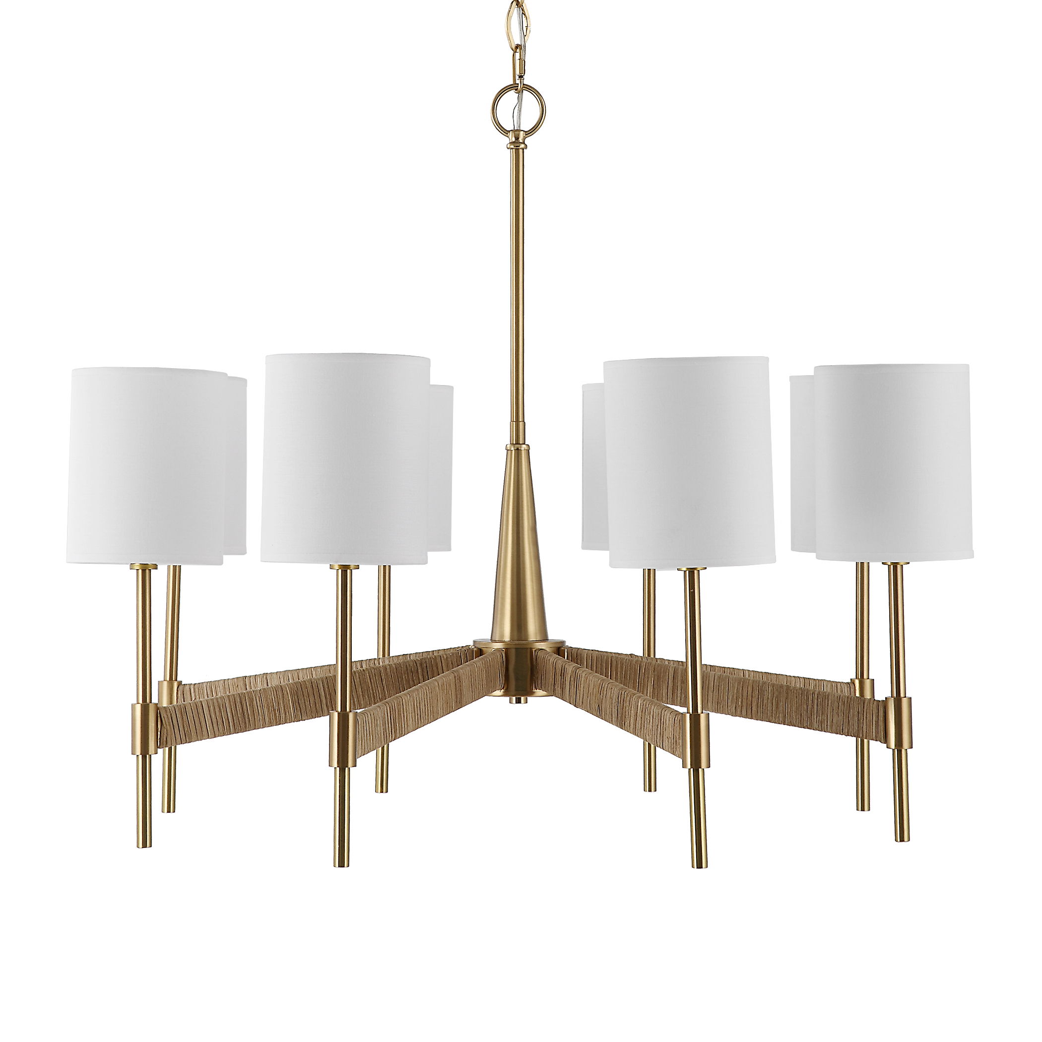 Lautoka Rattan 8 Light Chandelier large image 