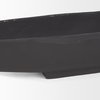 Piero Large Matte Black Metal Decorative Bowl, by Mercana, 39" length x 5" width x 4.33" height thumbnail 10
