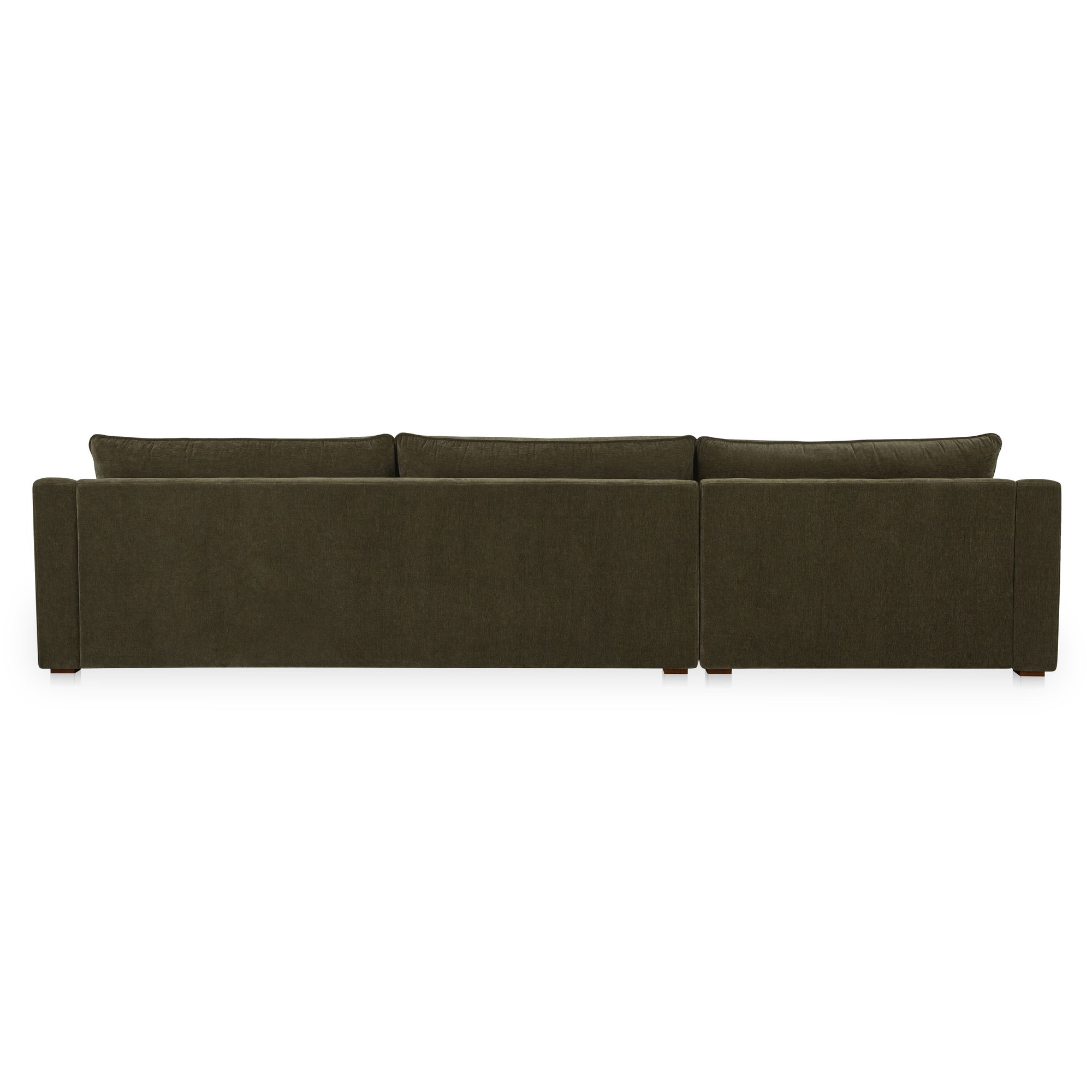 Farrow Sectional Cedar Green Left, Sectional Sofa by Moe's Home, 130.5" width x 31.75" height x 61.5" depth View 4
