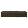 Farrow Sectional Cedar Green Left, Sectional Sofa by Moe's Home, 130.5" width x 31.75" height x 61.5" depth thumbnail 4