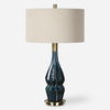 Prussian Blue Ceramic Lamp thumbnail 0