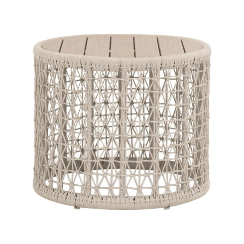 Knit Outdoor Round End Table