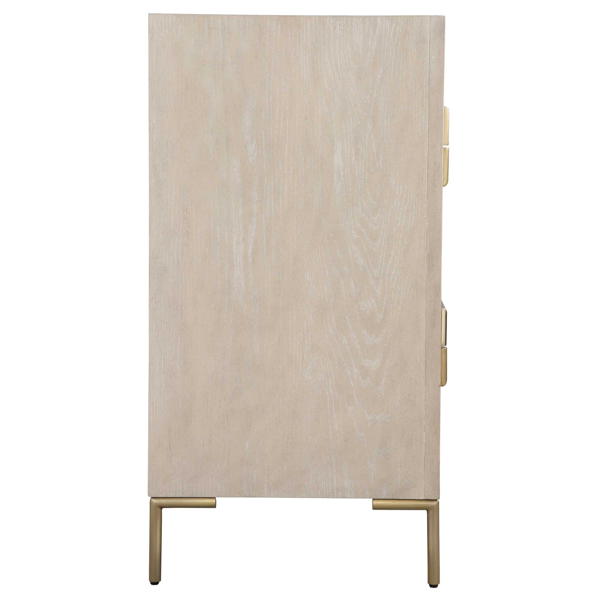 Alessia Light Oak Accent Chest, Furniture by Uttermost, 34" width x 35" height x 18" depth View 6