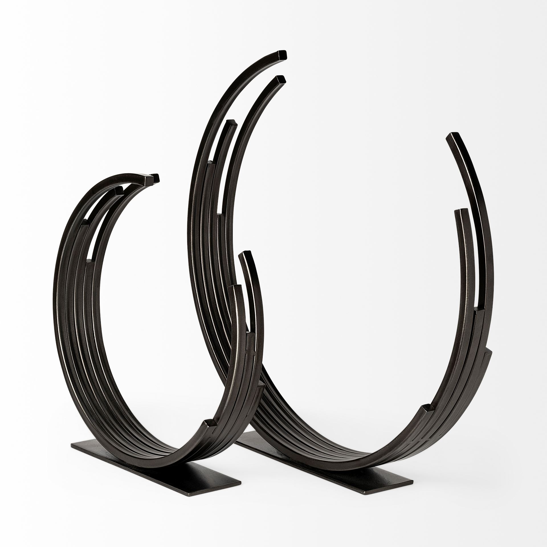 Taj (Large) 21L x 3W Black Broken Halo Decorative Object large image 