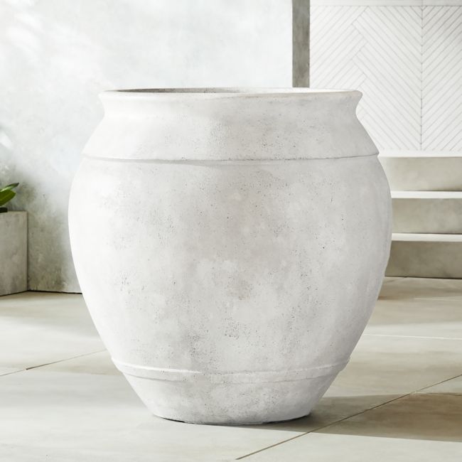 Online Designer Patio White Belly XXL Outdoor Planter