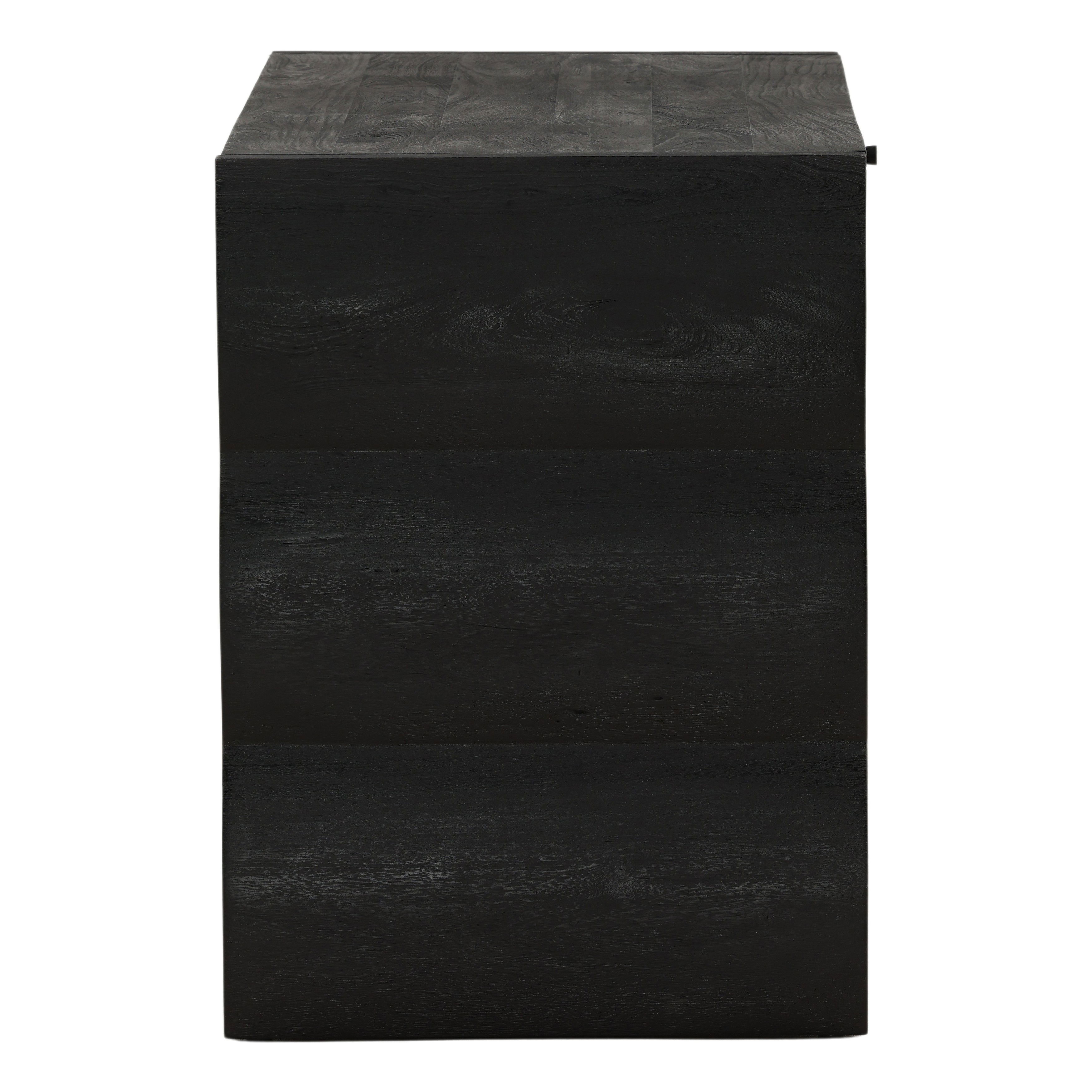 Natassia Desk Black, by Dovetail, 51.5" width x 30" height x 22" depth View 3